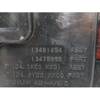 Recambio de aleron trasero para opel crossland x referencia OEM IAM 13481454 ROJO 