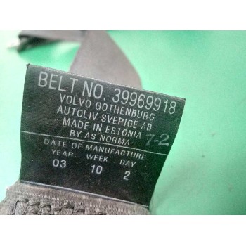 Recambio de cinturon seguridad trasero central para volvo s60 berlina 2.4 d referencia OEM IAM 39969918  