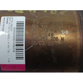 Recambio de catalizador para seat altea xl (5p5) 1.4 16v tsi referencia OEM IAM 1K0131701CG 1K0178PA 