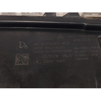 Recambio de piloto delantero derecho para citroën c4 picasso 1.6 blue-hdi fap referencia OEM IAM 9676036280  