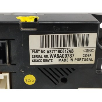 Recambio de mando climatizador para ford mondeo ber. (ca2) 1.8 tdci cat referencia OEM IAM AS7T18C612AB WA6A09737 