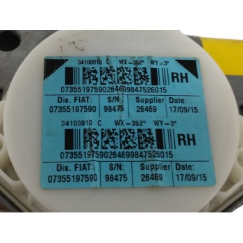 Recambio de cinturon seguridad delantero derecho para ford ka (ccu) 1.2 8v cat referencia OEM IAM 07355197590  