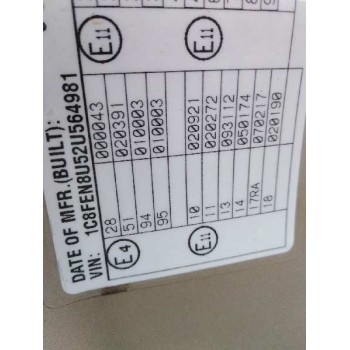 chrysler pt cruiser (pt) del año 2003