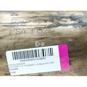 Recambio de catalizador para citroën c4 picasso 1.6 blue-hdi fap referencia OEM IAM F026 S002 