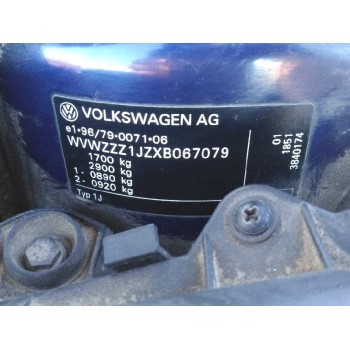 volkswagen golf iv berlina (1j1) del año 1998