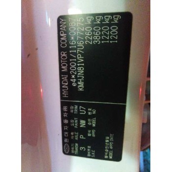 hyundai tucson (jm) del año 2007