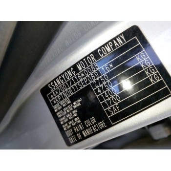 ssangyong rodius ii del año 2015