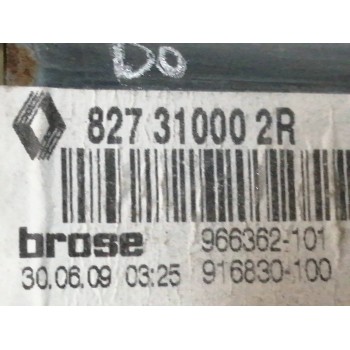 Recambio de elevalunas trasero izquierdo para renault megane iii berlina 5 p authentique referencia OEM IAM FUNDA 827310002R 