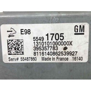 Recambio de centralita motor uce para opel mokka 1.6 cdti dpf referencia OEM IAM 55491705  