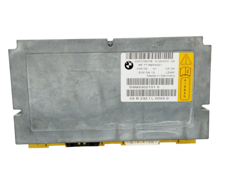 Recambio de centralita airbag para bmw serie 7 (e65/e66) 730d referencia OEM IAM 65776933021 037078076 