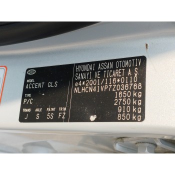 Recambio de carroceria corte para hyundai accent (mc) 1.5 crdi cat referencia OEM IAM   