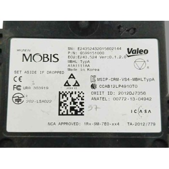 Recambio de modulo electronico para kia niro e-niro drive referencia OEM IAM G599151000  