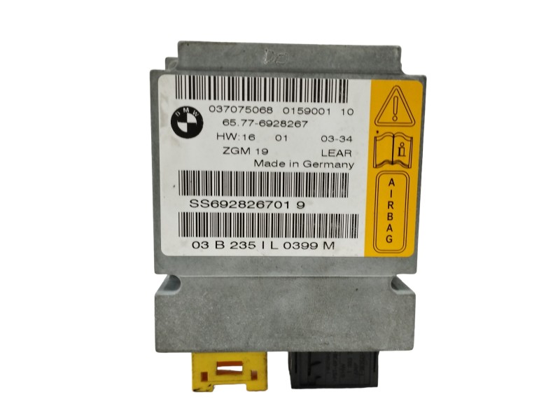 Recambio de centralita airbag para bmw serie 7 (e65/e66) 730d referencia OEM IAM 65776928267 037075068 Recambio de centralita airbag para bmw serie 7 (e65/e66) 730d referencia OEM IAM 65776928267 037075068