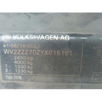 volkswagen t4 transporter/furgoneta (mod. 1991) del año 1999