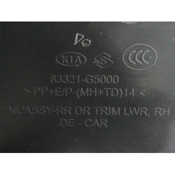Recambio de guarnecido puerta trasera derecha para kia niro e-niro drive referencia OEM IAM 83321G5000  
