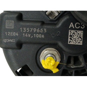 Recambio de alternador para chevrolet aveo berlina hatchback 1.4 cat referencia OEM IAM 13579663 100A 