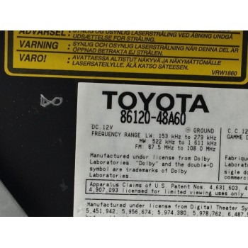 Recambio de sistema audio / radio cd para lexus rx 3.3 v6 24v cat referencia OEM IAM 8612048A60 FXMG8767DV 