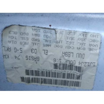 volkswagen golf iv berlina (1j1) del año 1999