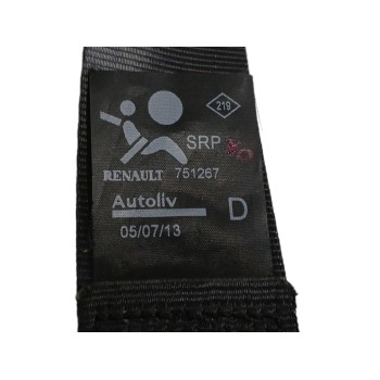 Recambio de cinturon seguridad delantero derecho para dacia duster 1.5 dci diesel fap cat referencia OEM IAM 751267  
