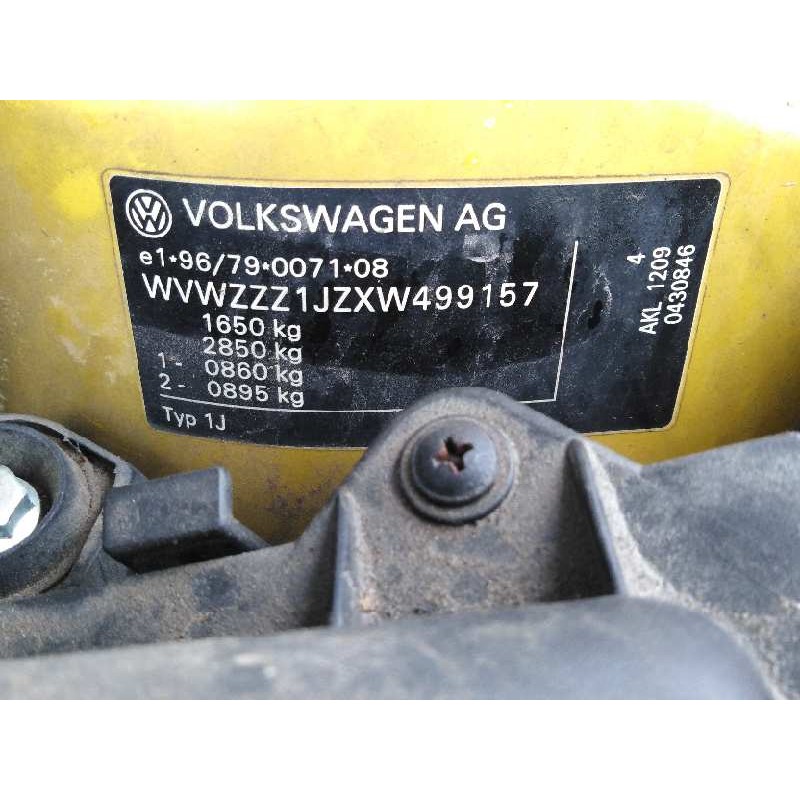 VOLKSWAGEN GOLF IV (1J1) 1999