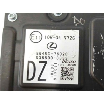 Recambio de modulo electronico para lexus ux(za10) (2018) 2.0 hibrido referencia OEM IAM 8646C76020 CAMARA VISION DELANTERA 0365