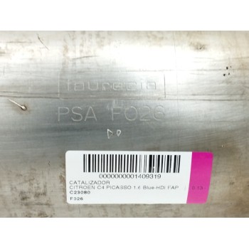 Recambio de catalizador para citroën c4 picasso 1.6 blue-hdi fap referencia OEM IAM F026  
