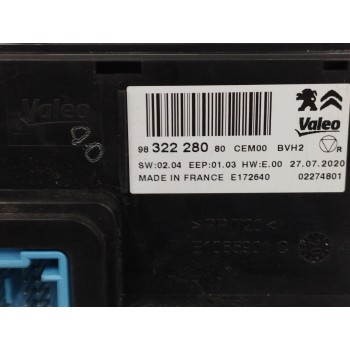 Recambio de modulo electronico para peugeot expert furgón v 1.5 bluehdi 120 referencia OEM IAM 9832228080  