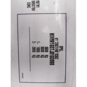 opel movano b pritsche/kipper/koffer del año 2018