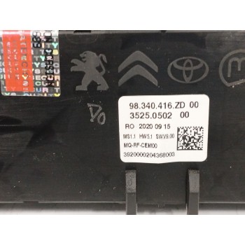 Recambio de mando calefaccion / aire acondicionado para peugeot expert furgón v 1.5 bluehdi 120 referencia OEM IAM 98340416ZD  