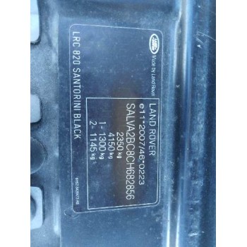 land rover range rover evoque (l538) del año 2012