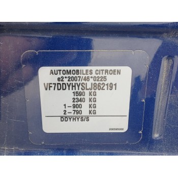 Recambio de carroceria corte para citroën c-elysée 1.5 blue-hdi fap referencia OEM IAM   