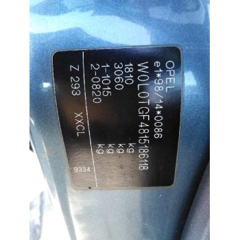 opel astra g berlina del año 2001