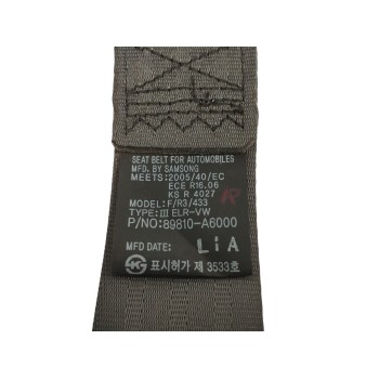 Recambio de cinturon seguridad trasero izquierdo para kia cee´d 1.4 cat referencia OEM IAM 89810A6000  