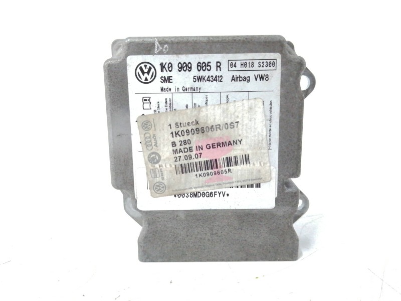 Recambio de centralita airbag para seat altea (5p1) 2.0 tdi referencia OEM IAM 1K0909605R 5WK43412 Recambio de centralita airbag para seat altea (5p1) 2.0 tdi referencia OEM IAM 1K0909605R 5WK43412