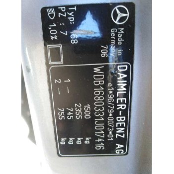 mercedes-benz clase a (w168) del año 1998