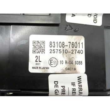 Recambio de cuadro instrumentos para lexus ux(za10) (2018) 2.0 hibrido referencia OEM IAM 8310876011 PROYECTOR 2575102740