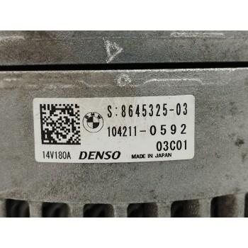 Recambio de alternador para bmw serie 4 cabrio (f33) 2.0 referencia OEM IAM 8645325 1042110592 180A