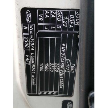 ford transit caja cerrada, corta (fy) (2000 =>) del año 2002