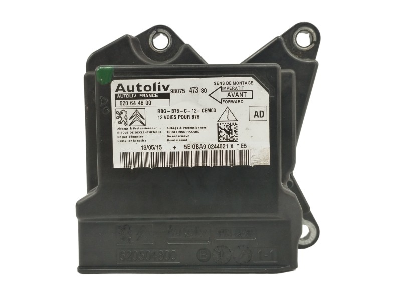 Recambio de centralita airbag para citroën c4 picasso 1.6 blue-hdi fap referencia OEM IAM 9807547380 620644600 