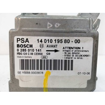 Recambio de centralita airbag para fiat scudo combi (272) 2.0 jtdm referencia OEM IAM 1401019580 0285010141 