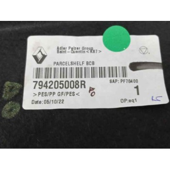 Recambio de bandeja trasera para renault megane e-tech suv ev40 (bnj2) referencia OEM IAM 794205008R  