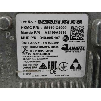 Recambio de modulo electronico para kia niro e-niro drive referencia OEM IAM 99110Q4000 UNIDAD DE RADAR DELANTERO 