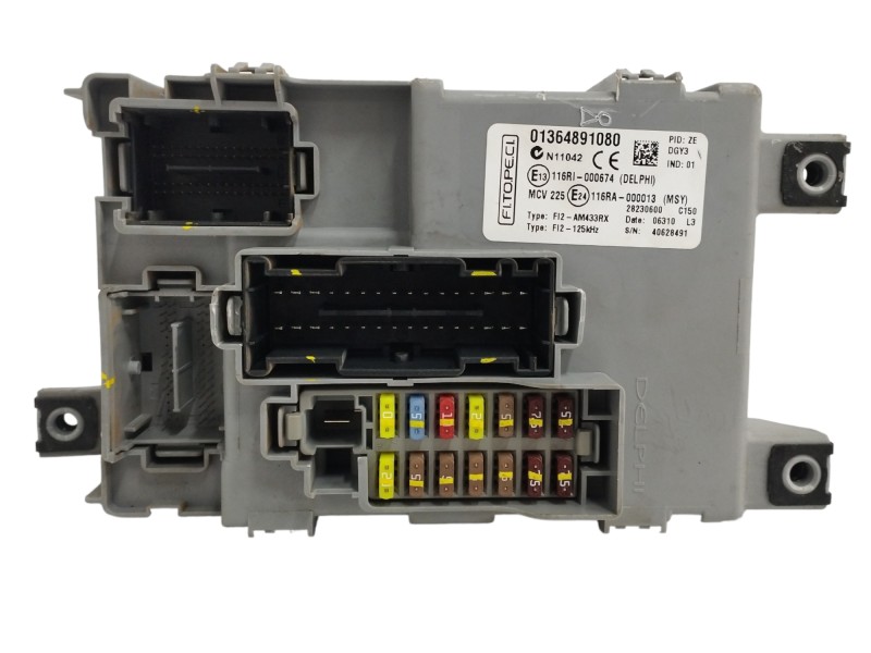 Recambio de caja reles / fusibles para fiat fiorino 1.3 16v jtd cat referencia OEM IAM 01364891080 Recambio de caja reles / fusibles para fiat fiorino 1.3 16v jtd cat referencia OEM IAM 01364891080