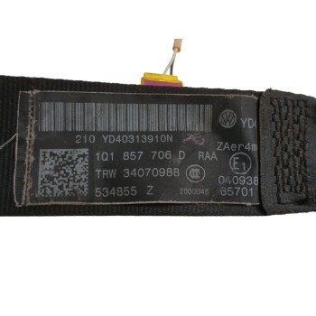 Recambio de cinturon seguridad delantero derecho para volkswagen eos (1f7) 1.4 16v tsi referencia OEM IAM 1Q1857706D 33055041D 