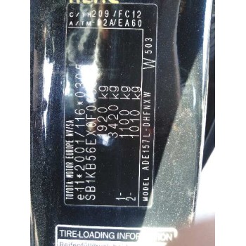 toyota auris del año 2007