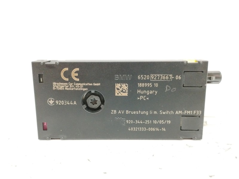 Recambio de modulo electronico para bmw serie 4 cabrio (f33) 2.0 referencia OEM IAM 65209273667 Recambio de modulo electronico para bmw serie 4 cabrio (f33) 2.0 referencia OEM IAM 65209273667