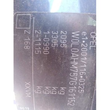 opel zafira b del año 2007