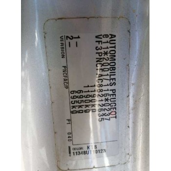 peugeot 107 del año 2008