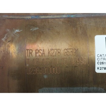 Recambio de catalizador para citroën c3 1.4 hdi referencia OEM IAM K278  