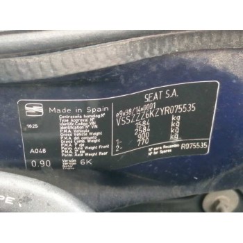 seat ibiza (6k1) del año 2000